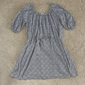Mikoh Brava Mini Dress Floral Beach Shift Dress Loose Fit Cotton Size 1